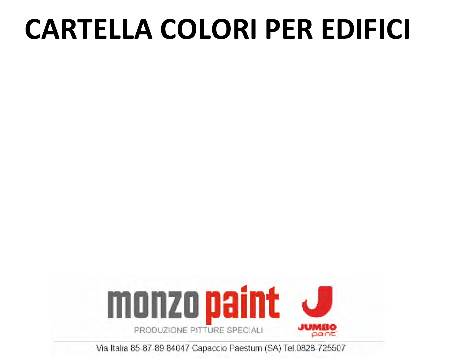 CARTELLA COLORI EDIFICI